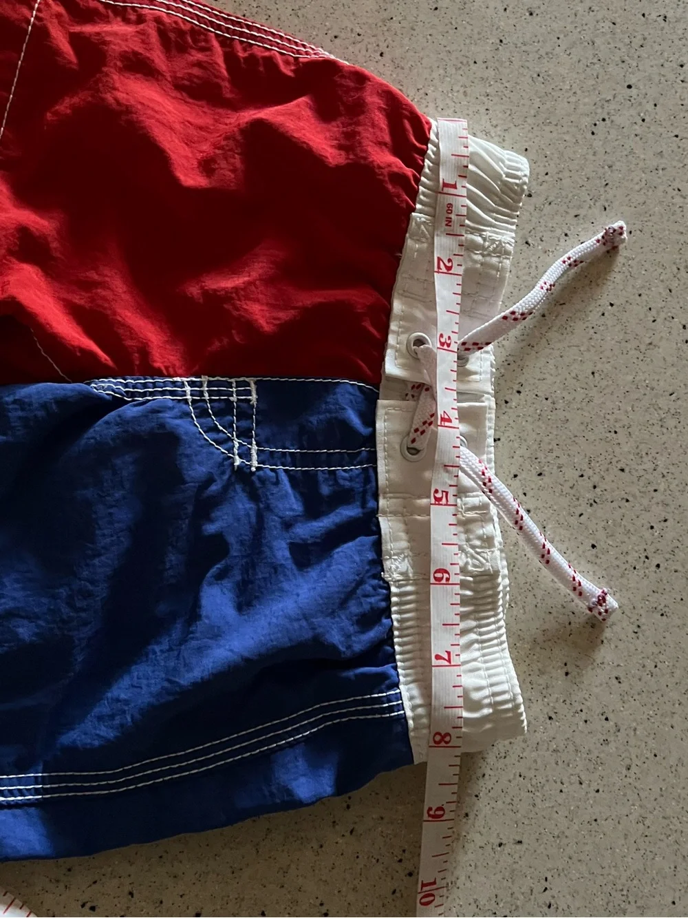 GAP Red and Blue Colorblock Kids' Swim Trunks